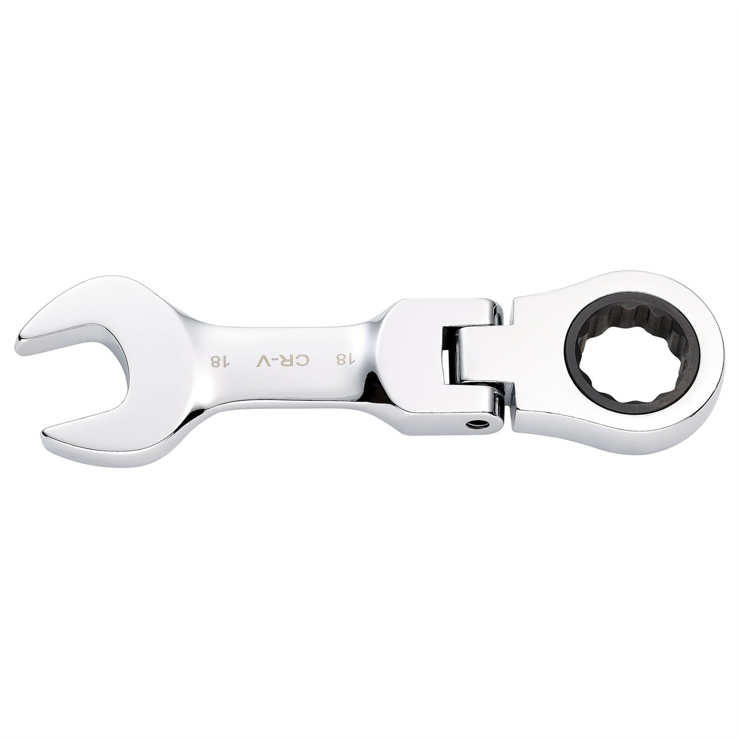 Draper 27979 HI-TORQ® Metric Stubby Flexible Head Ratchet Combination Spanner 18mm Draper