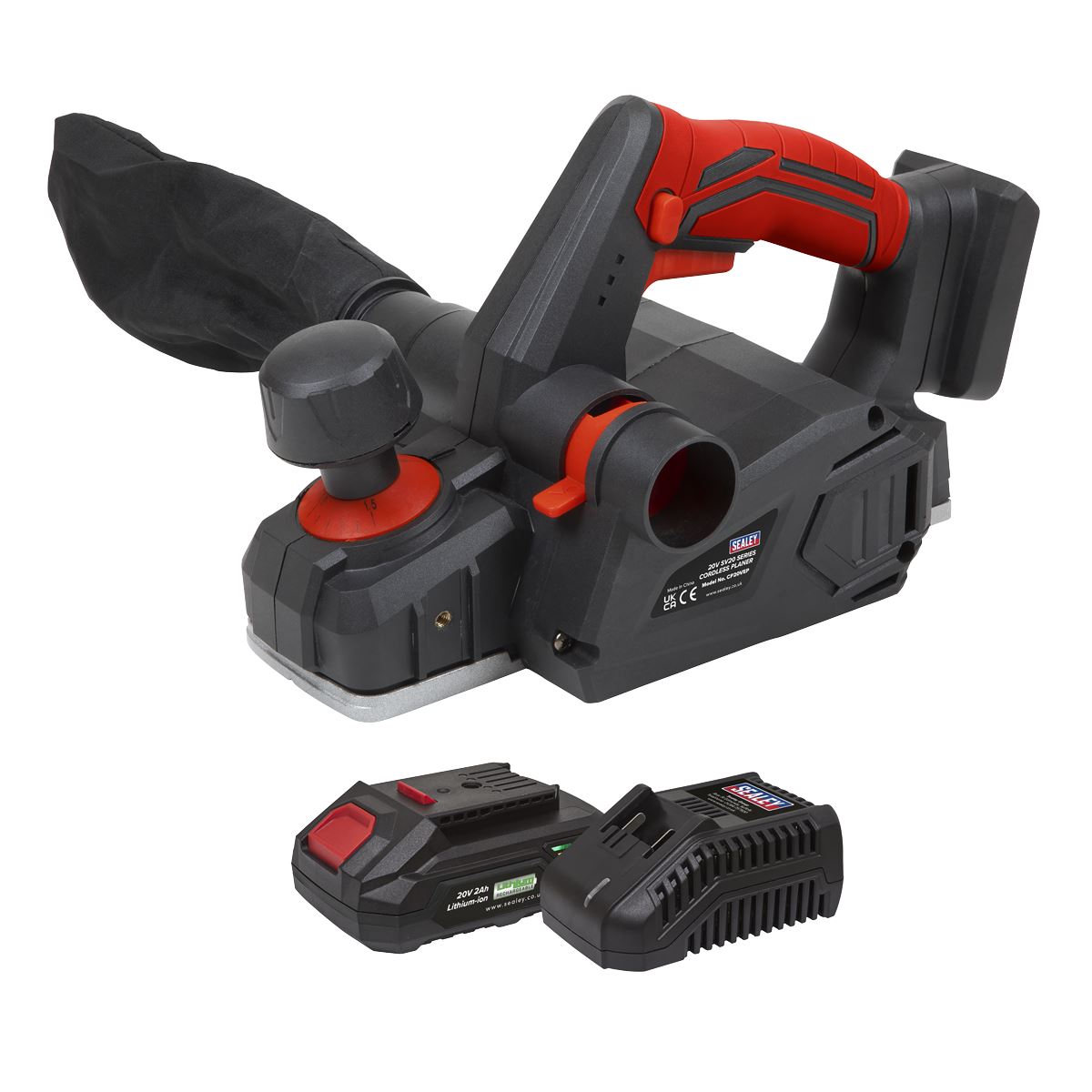 Sealey CP20VEPKIT1 20V 2Ah SV20 Series Cordless Planer Kit Sealey