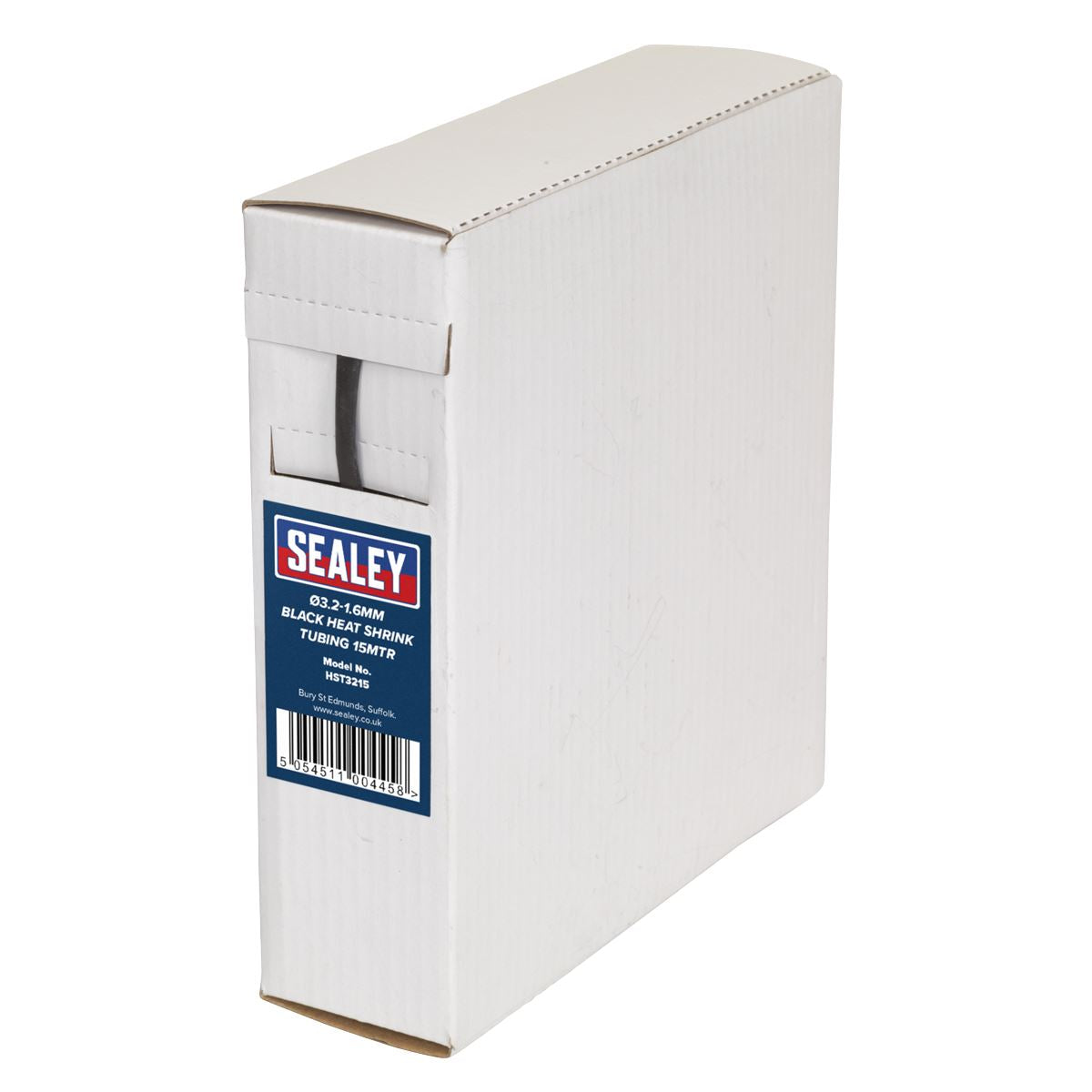 Sealey HST3215 Heat Shrink Tubing Black Ø3.2-1.6mm 15m Sealey