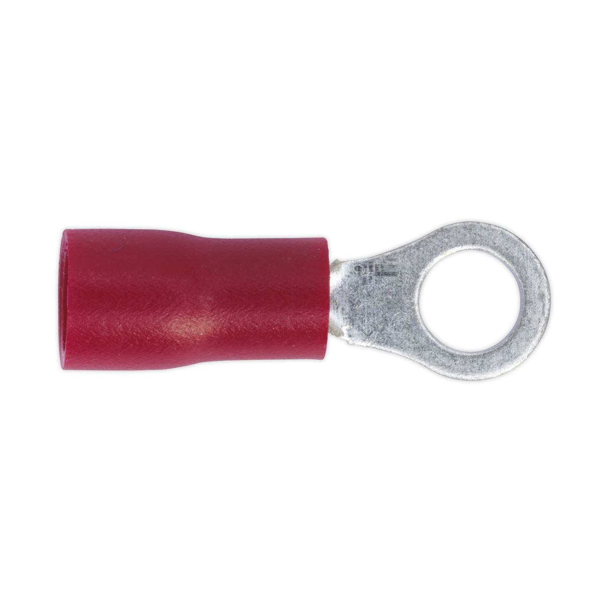Sealey RT24 Easy-Entry Ring Terminal Ø4.3mm (4BA) Red Pack of 100 Sealey