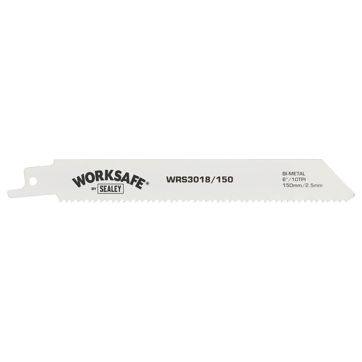 Sealey WRS3018/150 Reciprocating Saw Blade 150mm 10tpi - Pack of 5 Sealey