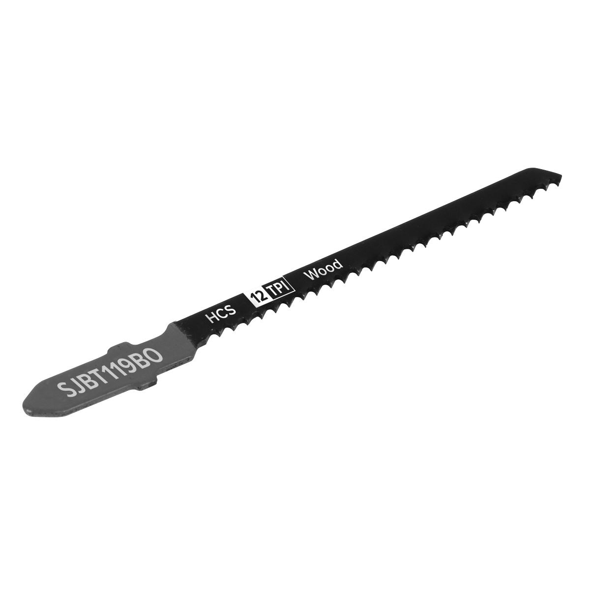 Sealey SJBT119BO Jigsaw Blade General Wood 75mm 12tpi - Pack of 5 Sealey