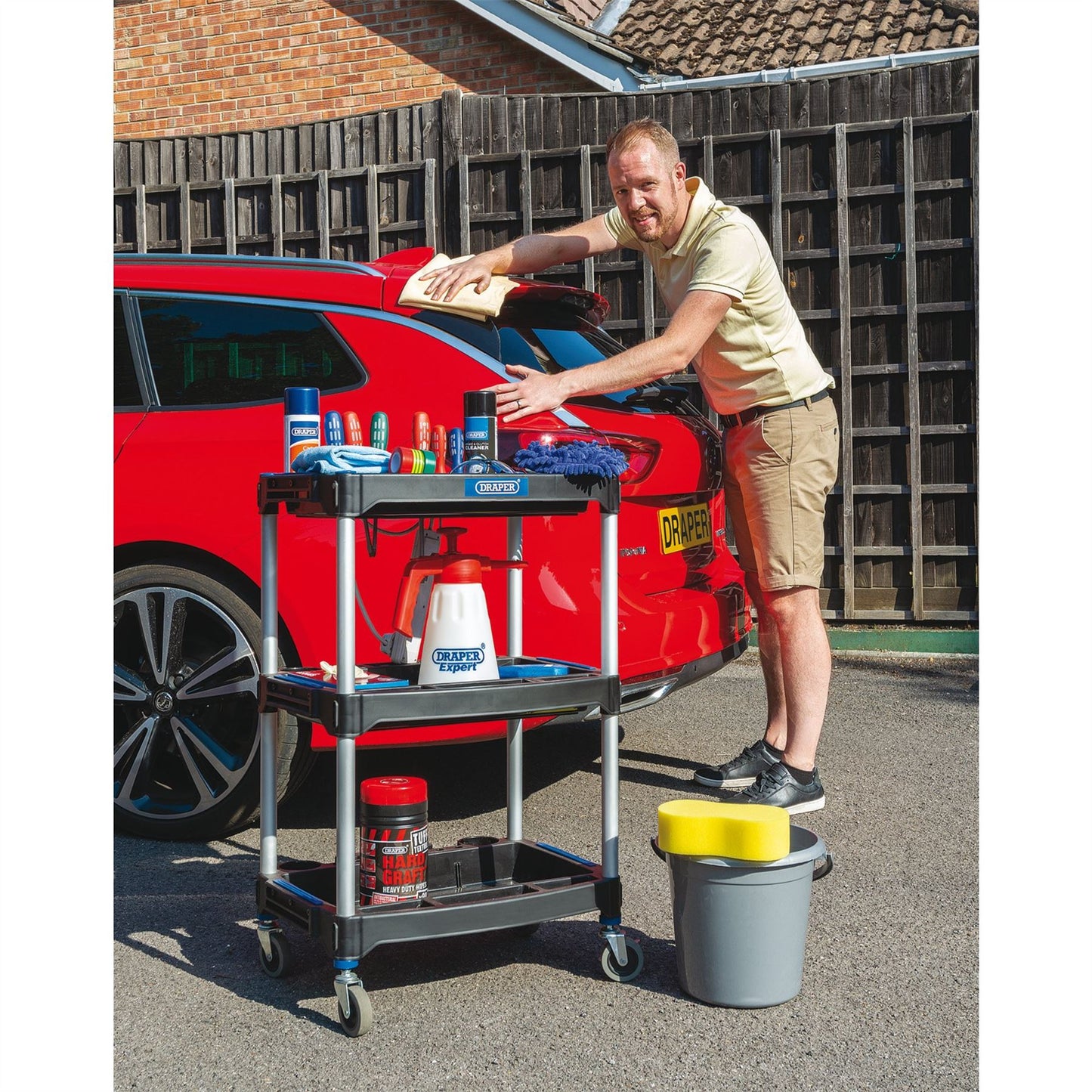 Draper 04612 3 Tier Workshop Trolley Draper