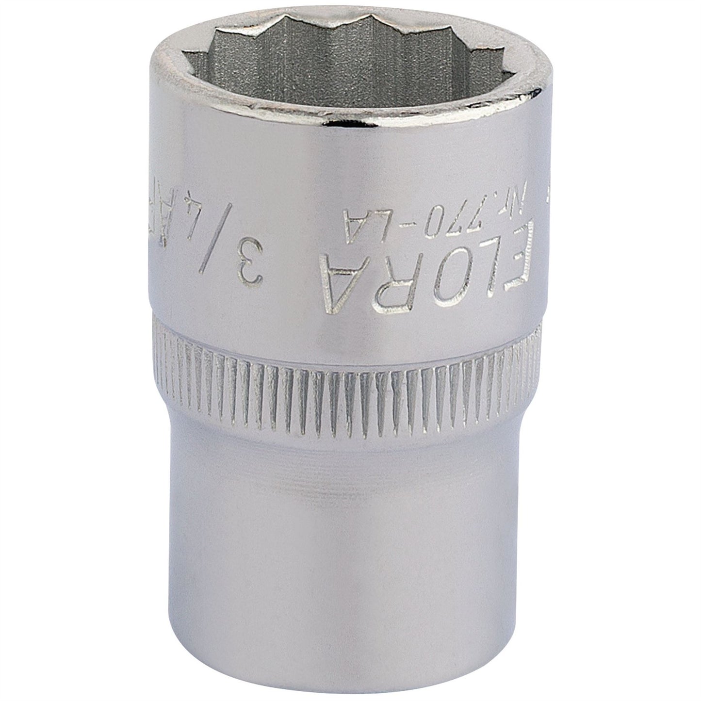 Elora 24418 Bi-Hexagon Socket 1/2" Sq. Dr. 3/4" Elora