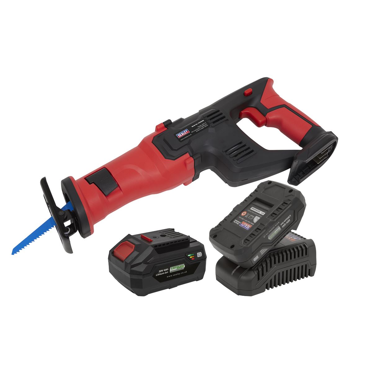 Sealey CP20VRSKIT Cordless Reciprocating Saw Kit 20V SV20 Series - 2 Batteries Sealey