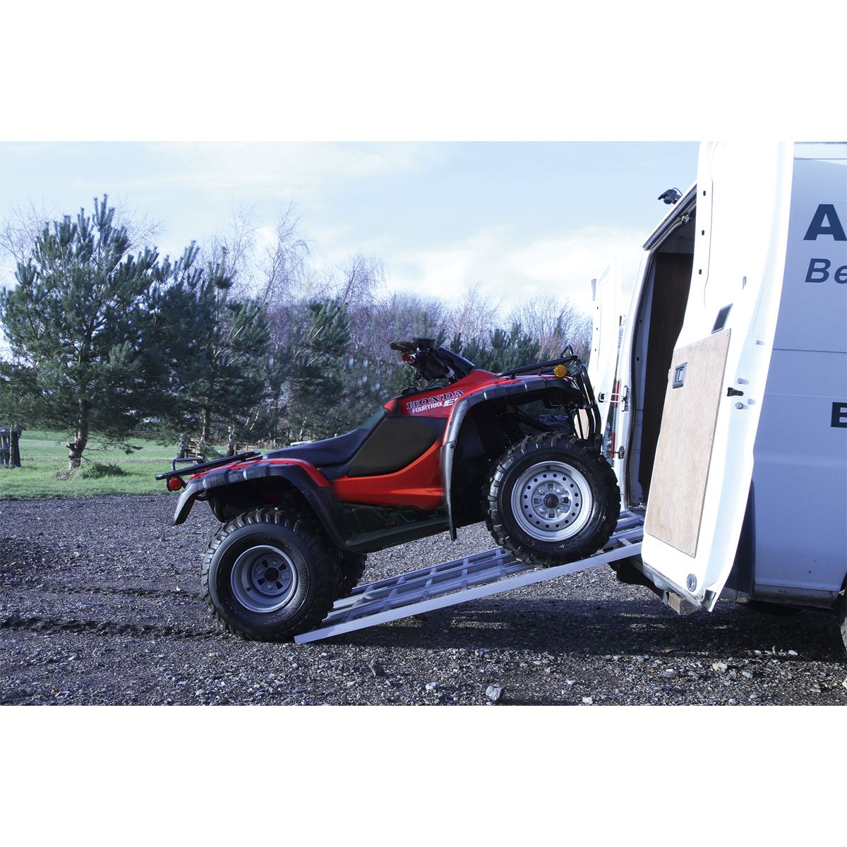 Sealey FLR680T Motorcycle/Trike/ATV & Mini Tractor Ramp Wide Tri-Fold 680kg Capacity Sealey