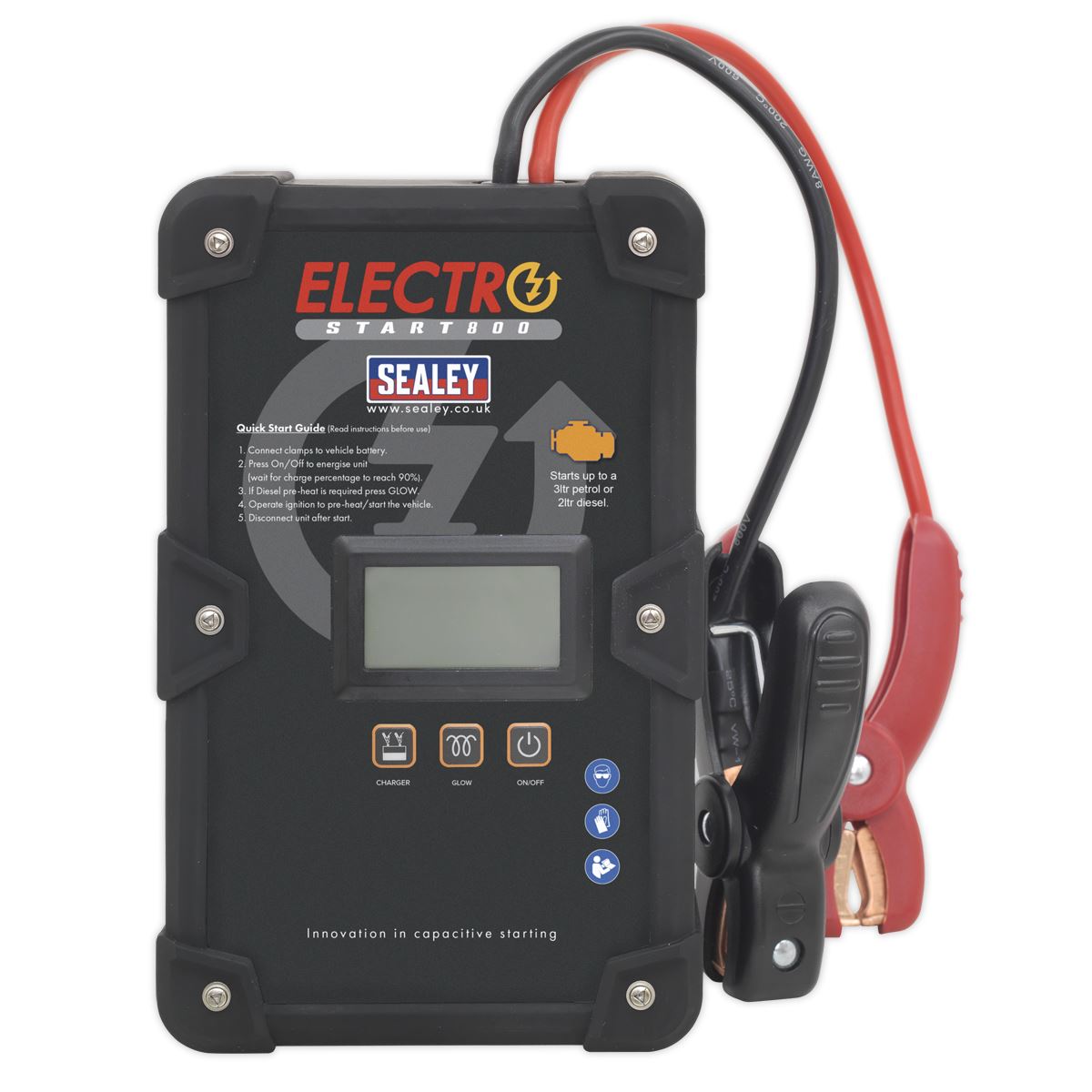 Sealey E/START800 ElectroStart® Batteryless Power Start 800A 12V Sealey