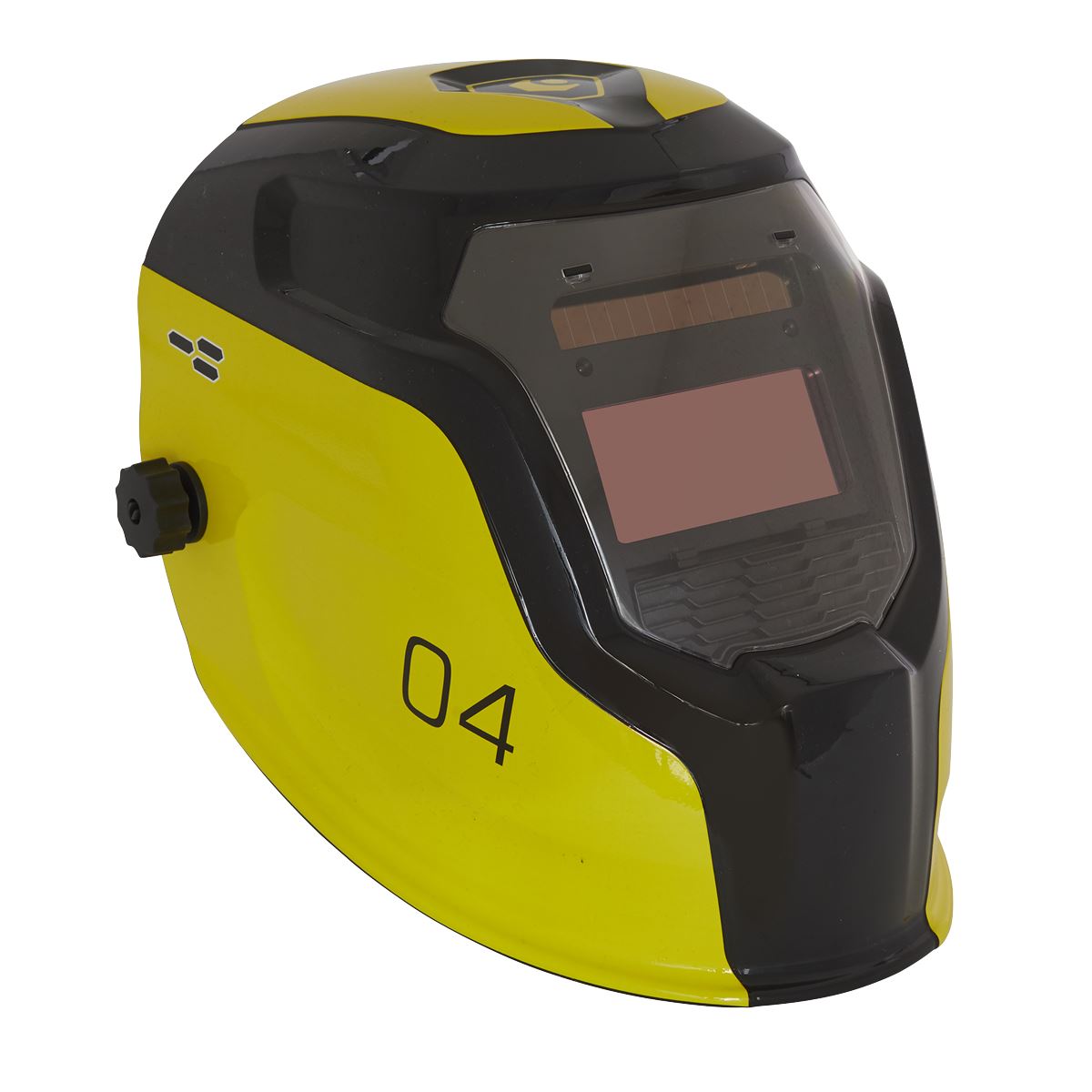 Sealey PWH4 Auto Darkening Welding Helmet - Shade 9-13 - Yellow Sealey