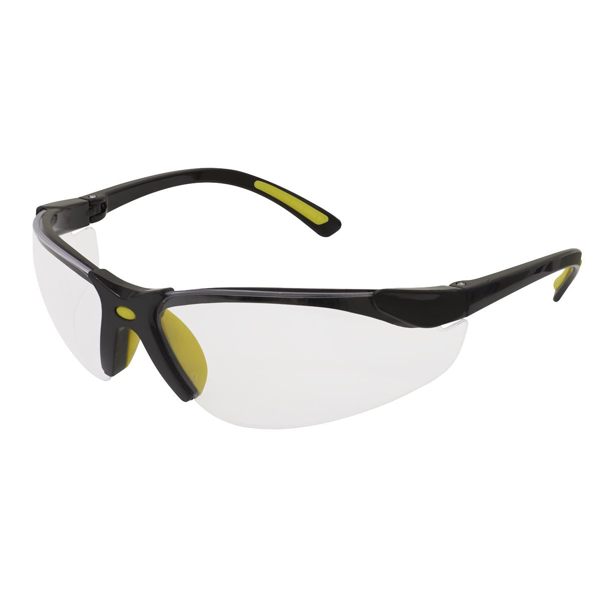 Sealey 9213 Zante Style Clear Safety Glasses with Flexi Arms Sealey