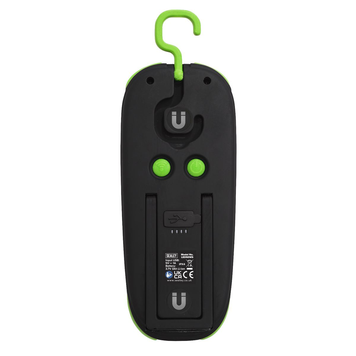 Sealey LED50WS Rechargeable Torch with Wireless Speaker 10W COB LED Sealey