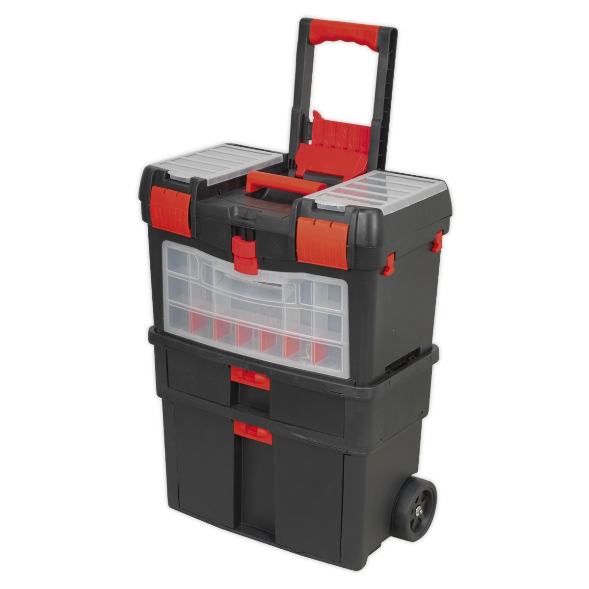Sealey AP850 Mobile Toolbox with Tote Tray & Removable Assortment Box Sealey