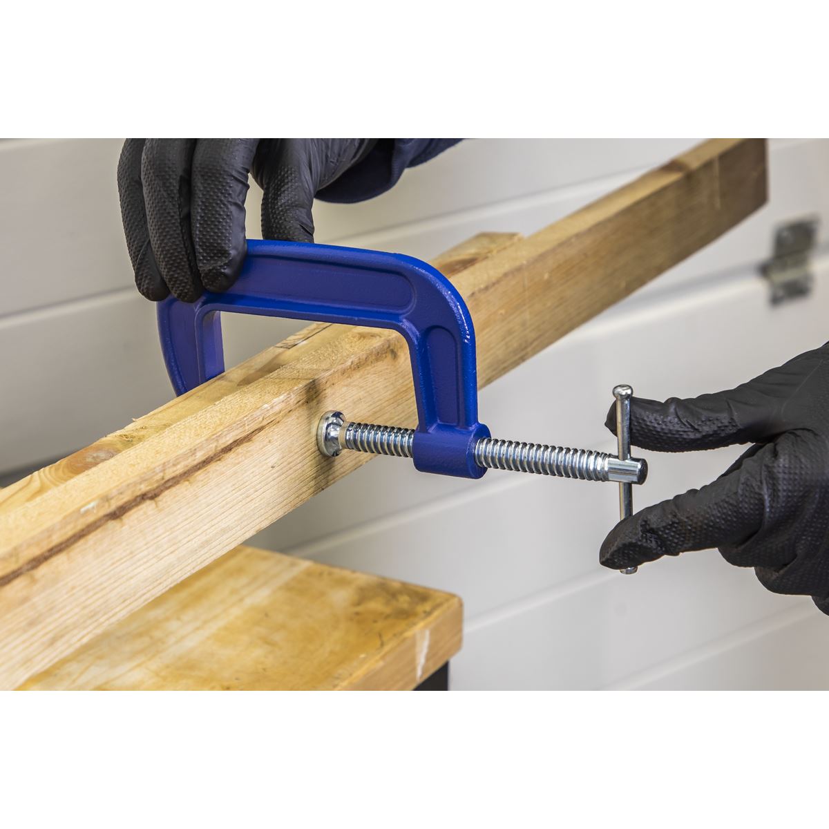 Sealey AK60034 G-Clamp 75mm - Pack of 4 Sealey