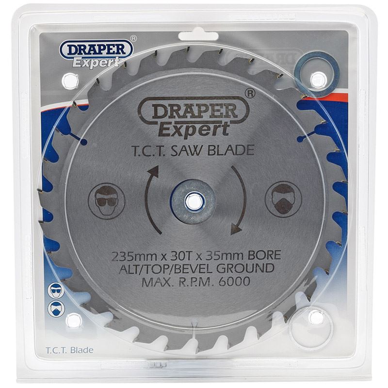 DISCON Expert TCT Saw Blade, 235 x 35mm, 30T - Discontinued Draper