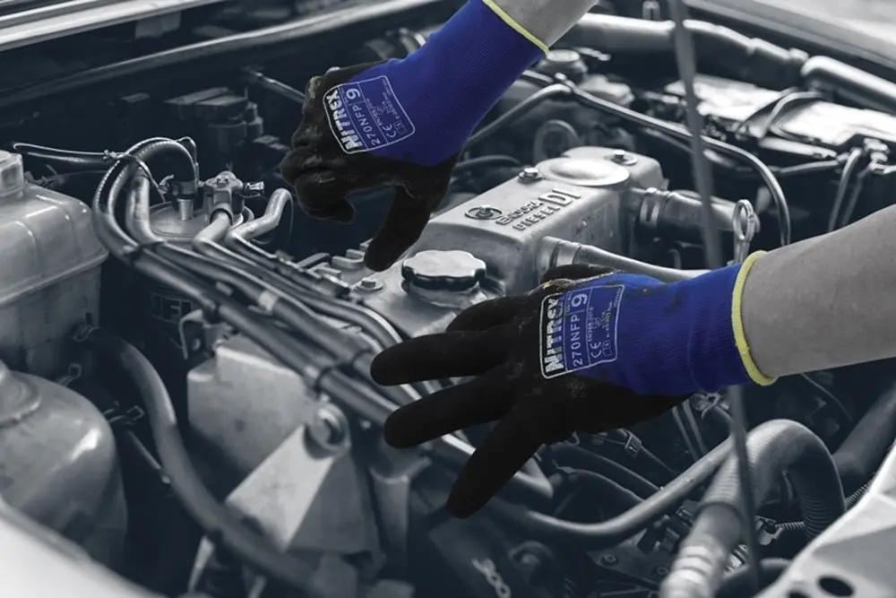 10 Pairs Nitrex 3/4 Nitrile Grip Coated Work Gloves 9 L 270NFP Nitrex