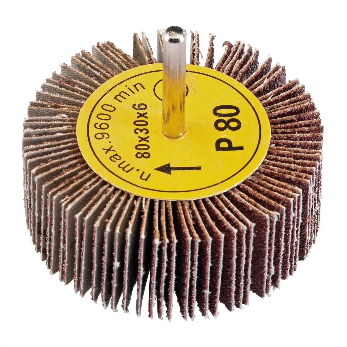 Draper 76467 Abrasive Flap Wheel 80 x 30mm 80 Grit Draper