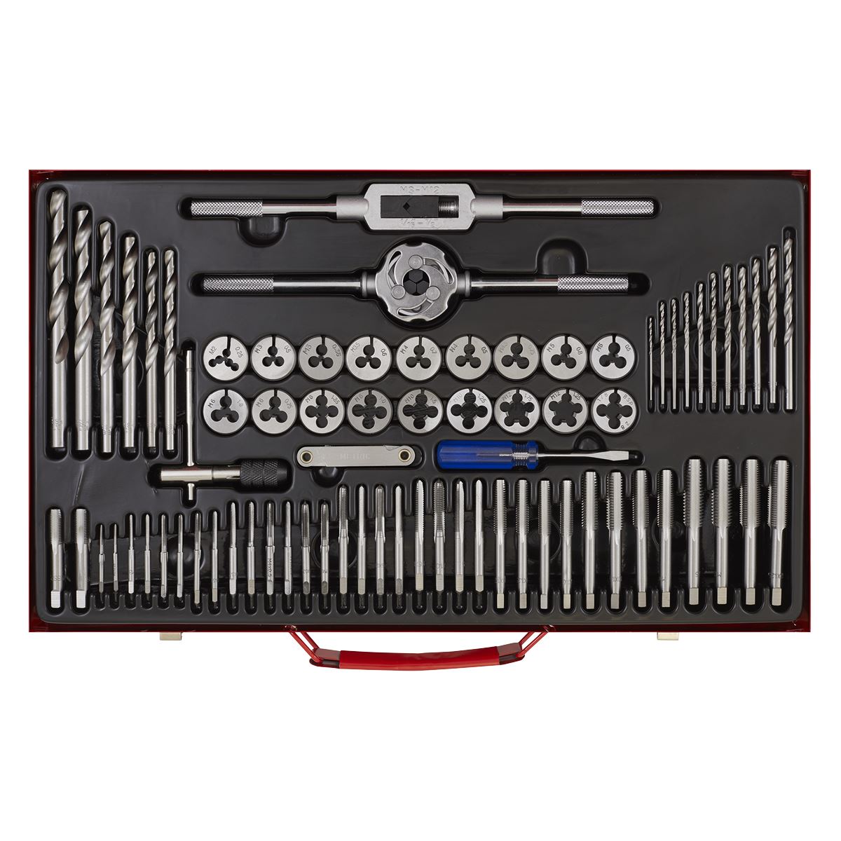 Sealey AK3076 Tap & Die Set 76pc Split Dies Metric Sealey
