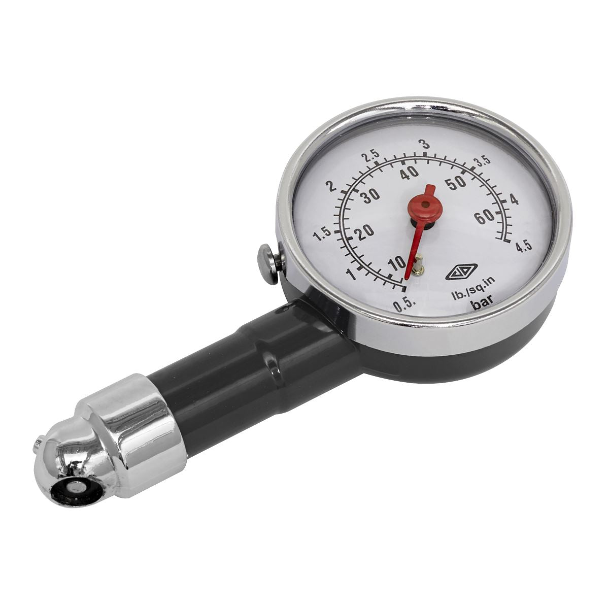 Sealey TST/PG97 Tyre Pressure Gauge Dial Type 0-4.5bar(0-60psi) Sealey