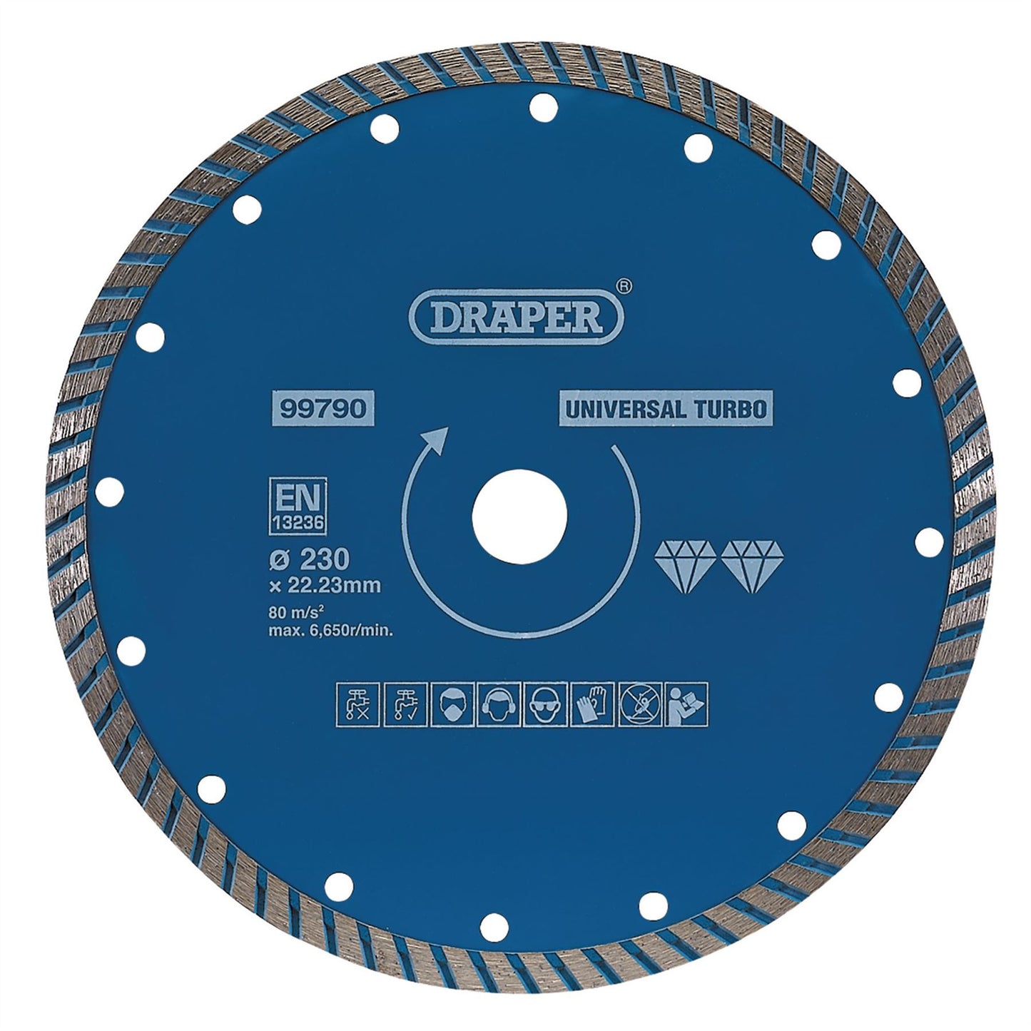 Draper 99790 Turbo Diamond Blade 230mm Draper