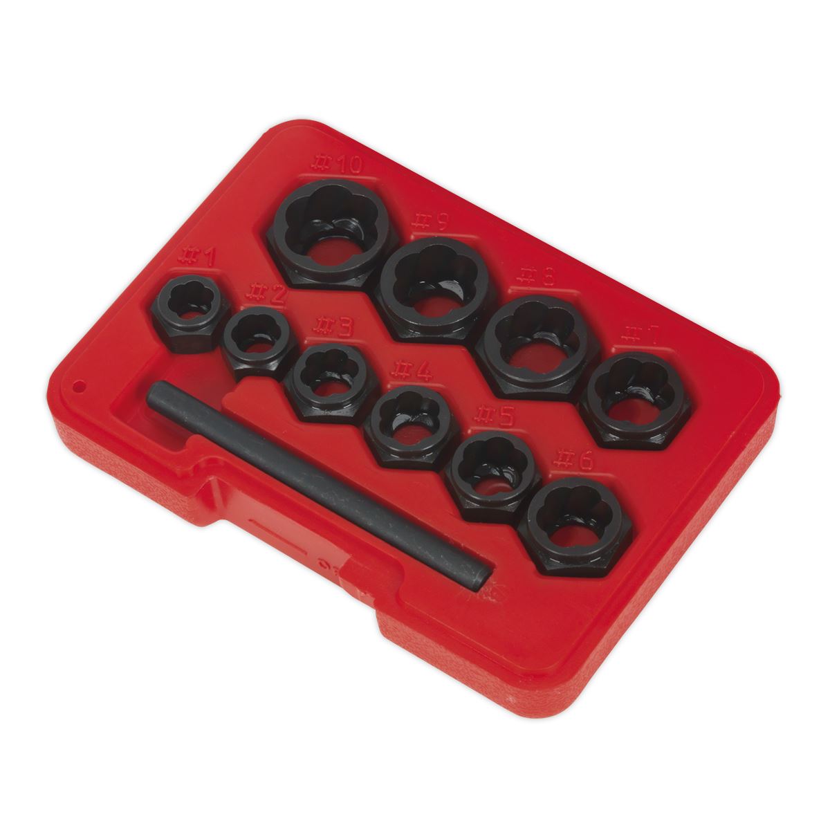 Sealey AK8183 Bolt Extractor Set 11pc Spanner Type Sealey