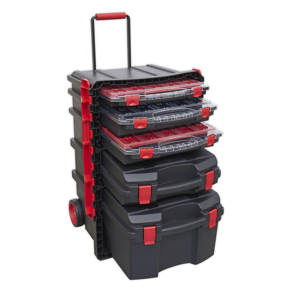 Sealey AP860 Professional Mobile Toolbox with 5 Removable Storage Cases Sealey