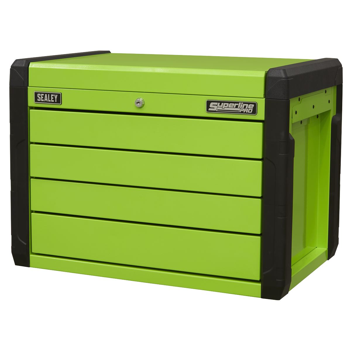 Sealey APPD4G 4 Drawer Push-to-Open Topchest with Ball-Bearing Slides - Green Sealey