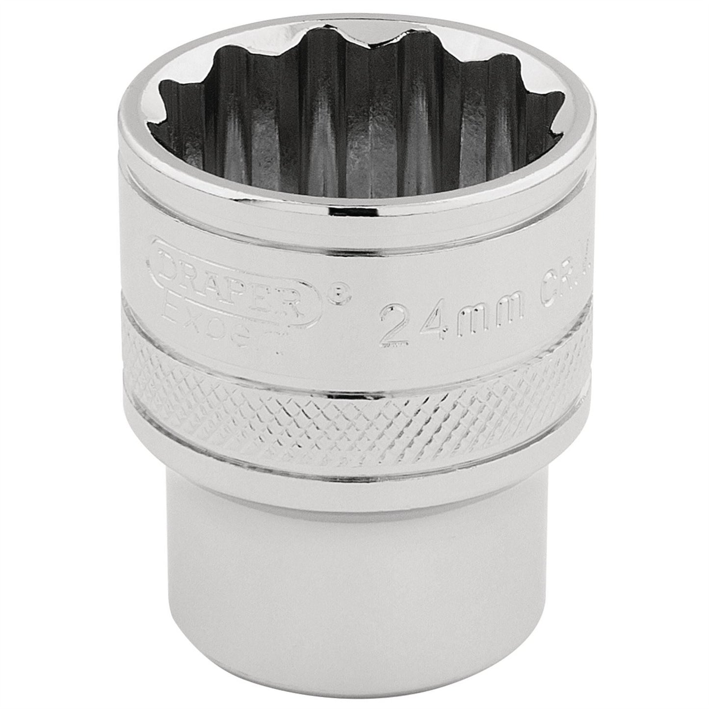 Draper 33372 HI-TORQ® 12 Point Socket 1/2" Sq. Dr. 24mm Draper