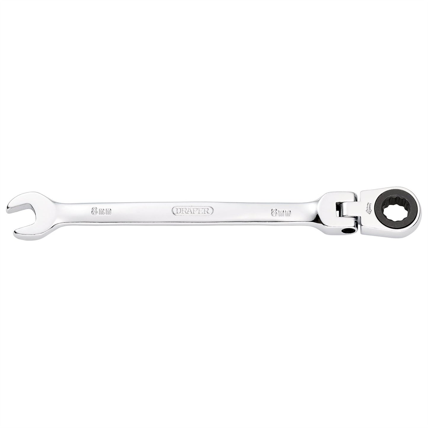 Draper 52009 HI-TORQ® Metric Flexible Head Ratcheting Combination Spanner 8mm Draper