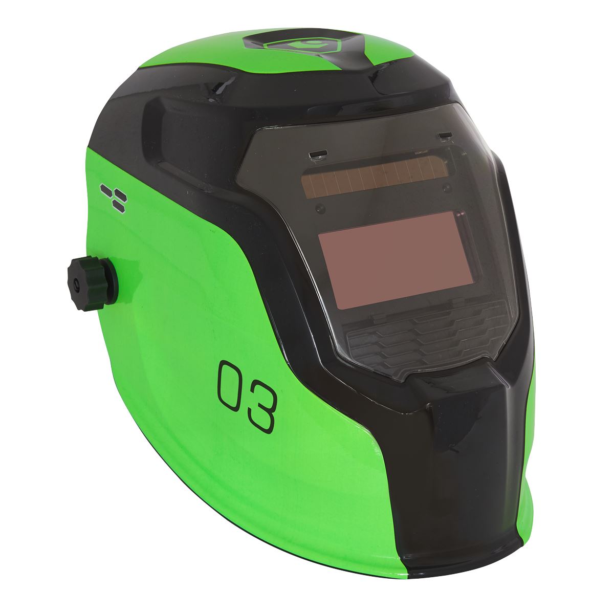 Sealey PWH3 Auto Darkening Welding Helmet - Shade 9-13 - Green Sealey