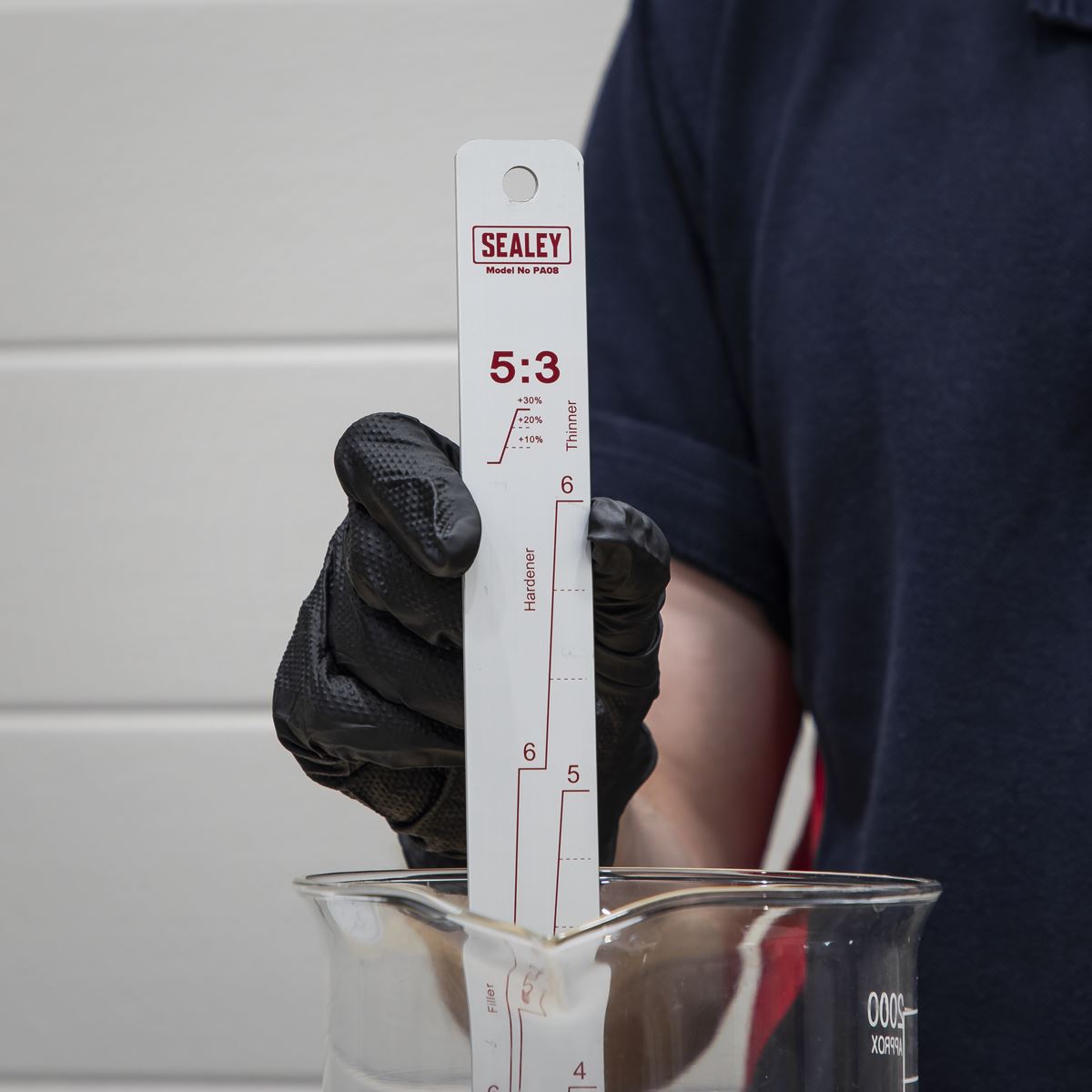 Sealey PA08 Aluminium Paint Measuring Stick 5:1/5:3 Sealey