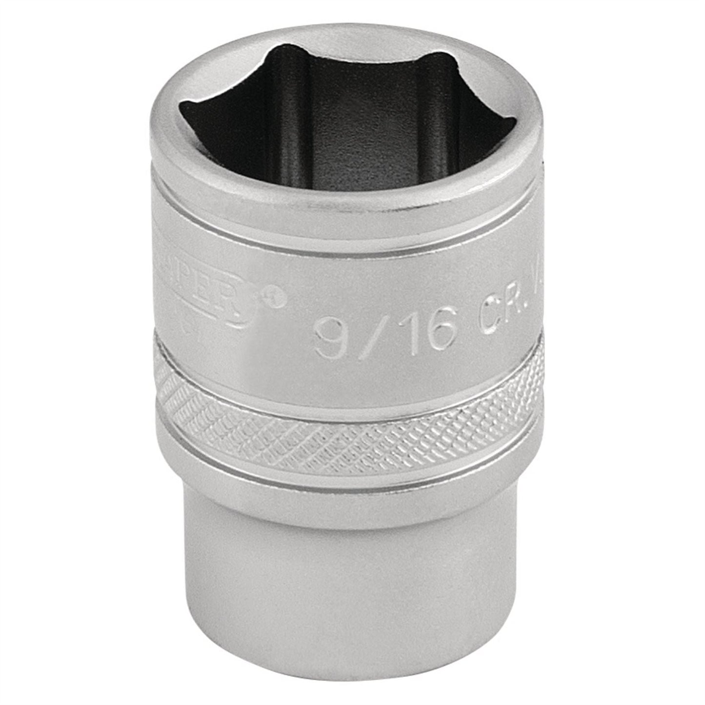 Draper 16571 6 Point Imperial Socket 3/8" Sq. Dr. 9/16" Draper