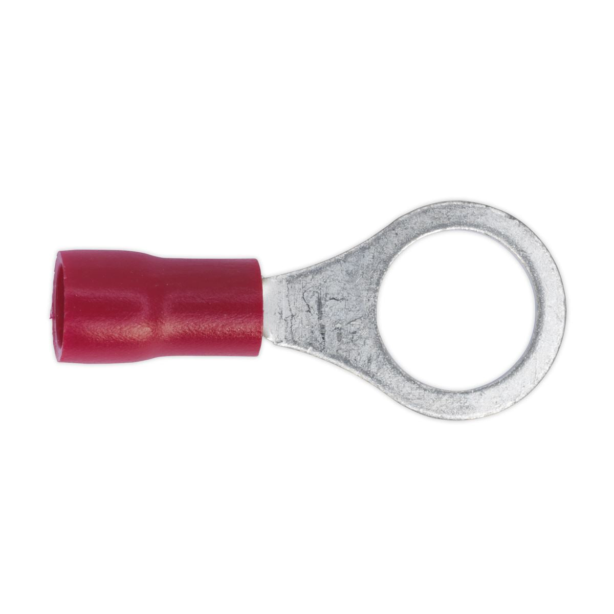 Sealey RT27 Easy-Entry Ring Terminal Ø8.4mm (5/16") Red Pack of 100 Sealey