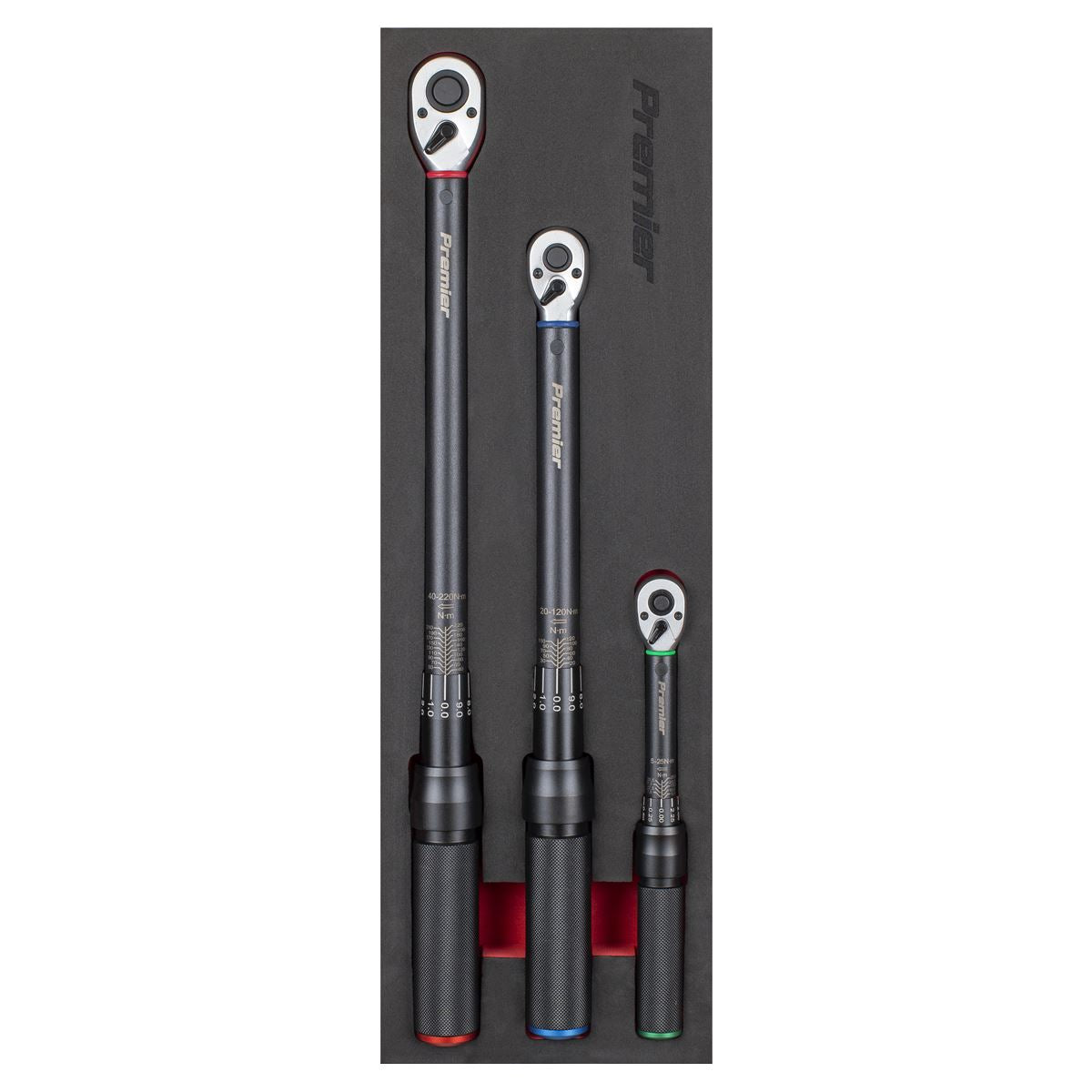 Sealey STW900SETB Torque Wrench Micrometer Style 3pc Set – Premier Black Sealey