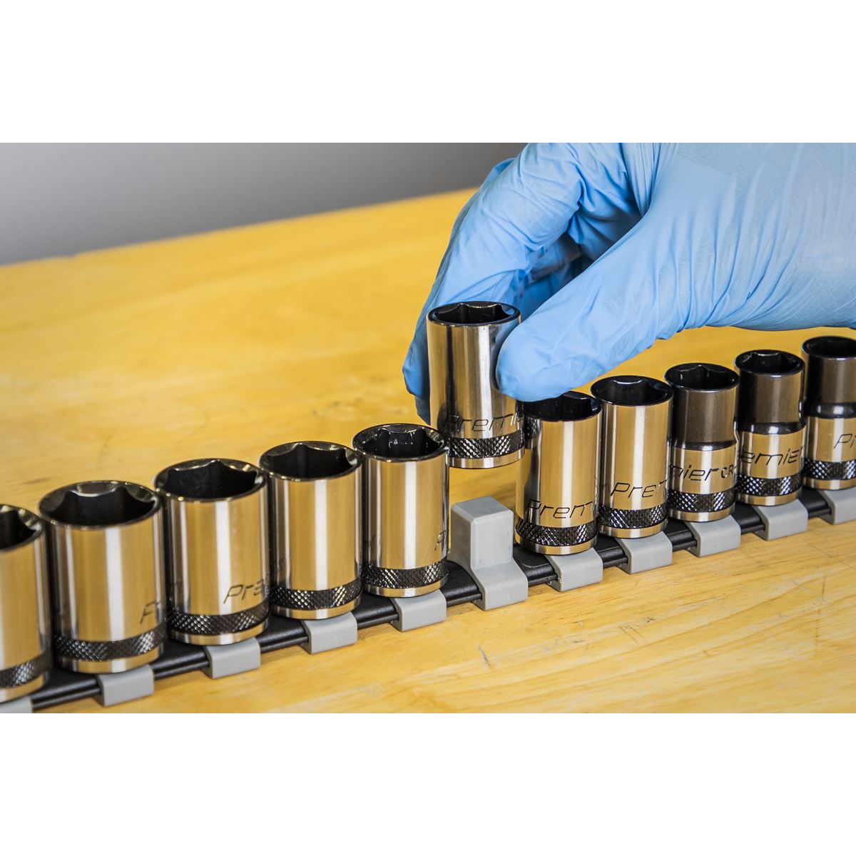 Sealey AK7994 Socket Set 13pc 1/2"Sq Drive Metric - Premier Black Sealey