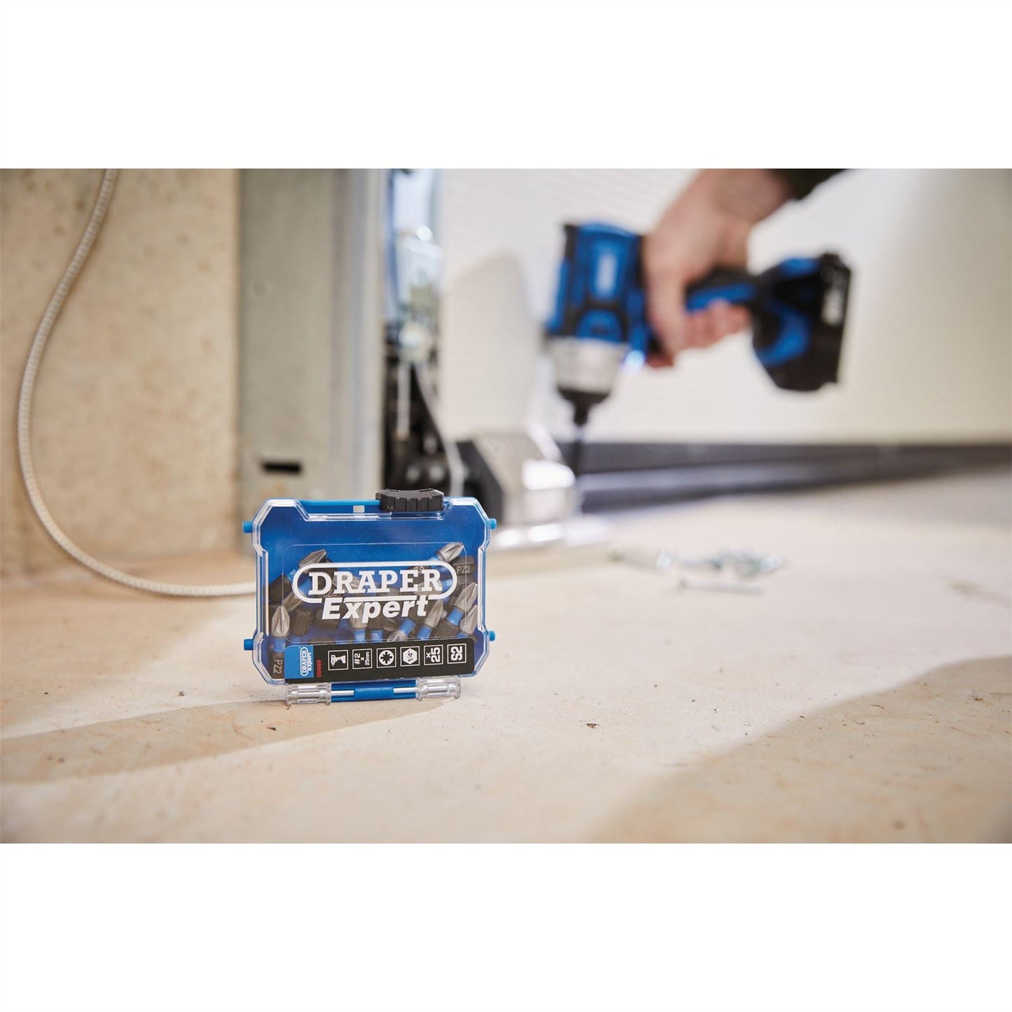 Draper 05689 Expert PZ-Type Impact Screwdriver Bits No.2 x 25mm 1/4" Hex Pack of 25 Draper