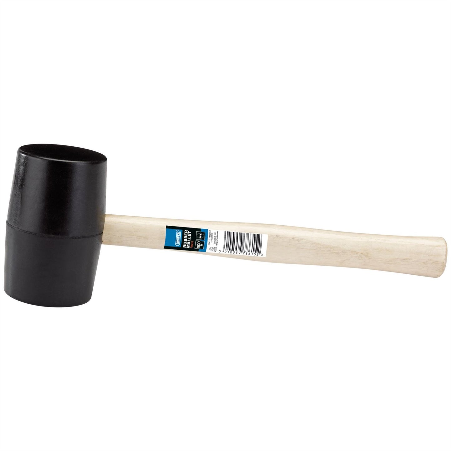 Draper 78615 Hardwood Shaft Rubber Mallet 800g/28oz Draper