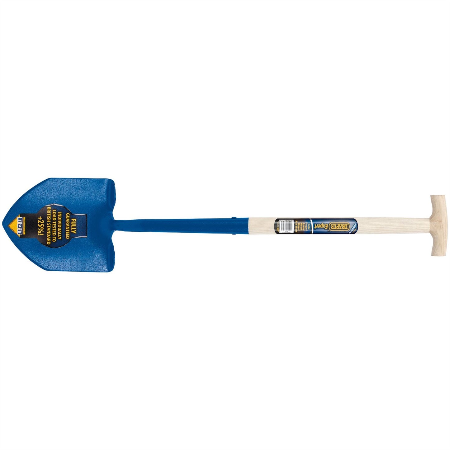 Draper 10874 Expert Contractors Round Mouth Shovel with Ash Shaft and T-Handle Draper