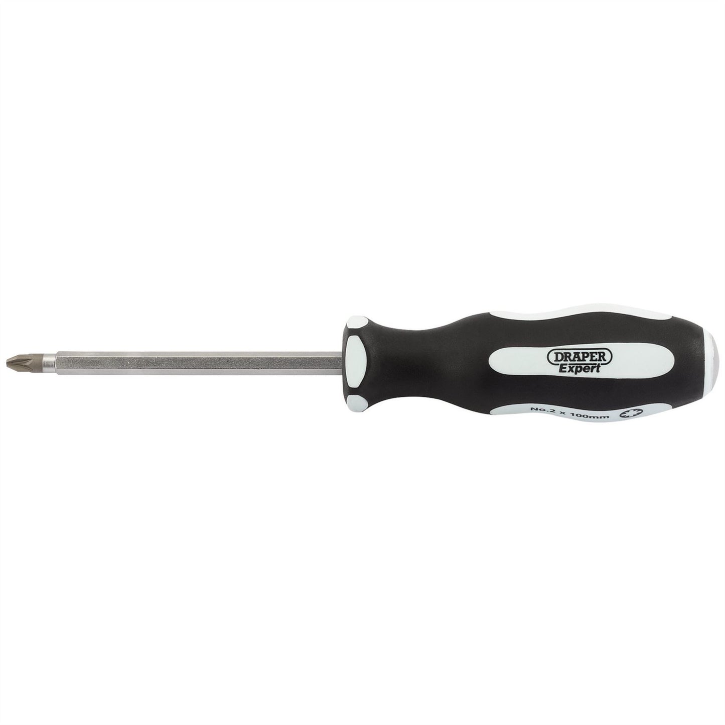Draper 35230 Pound Thru' PZ TYPE Soft Grip Screwdriver No.2 x 100mm Draper