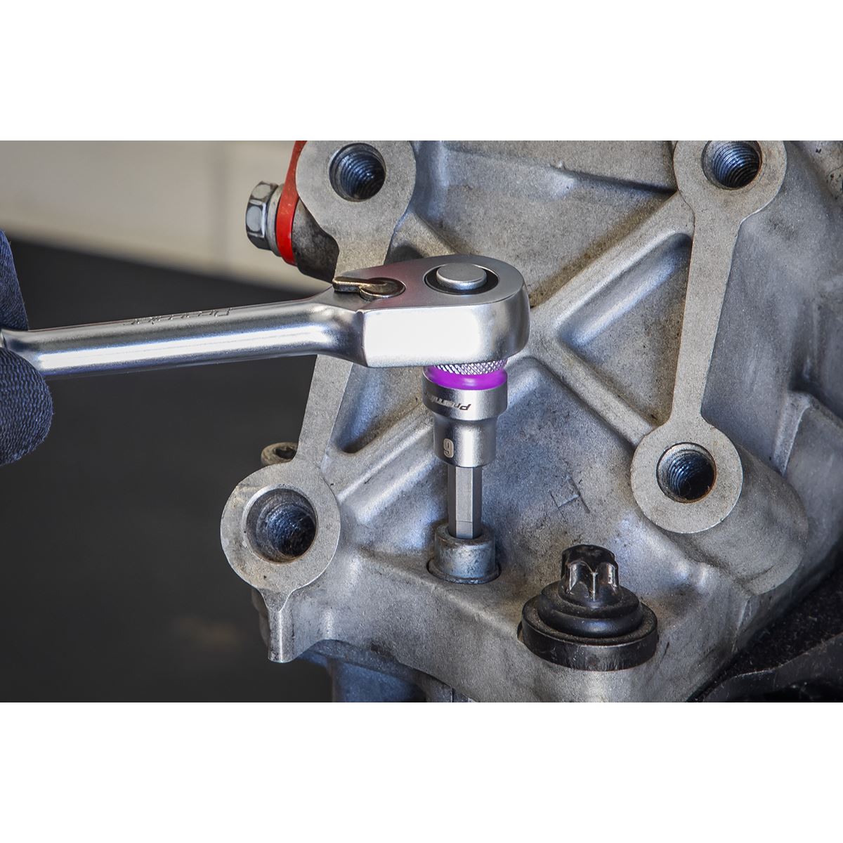 Sealey AK6250 Hex Socket Bit Set 9pc 3/8"Sq Drive - Premier Platinum Sealey