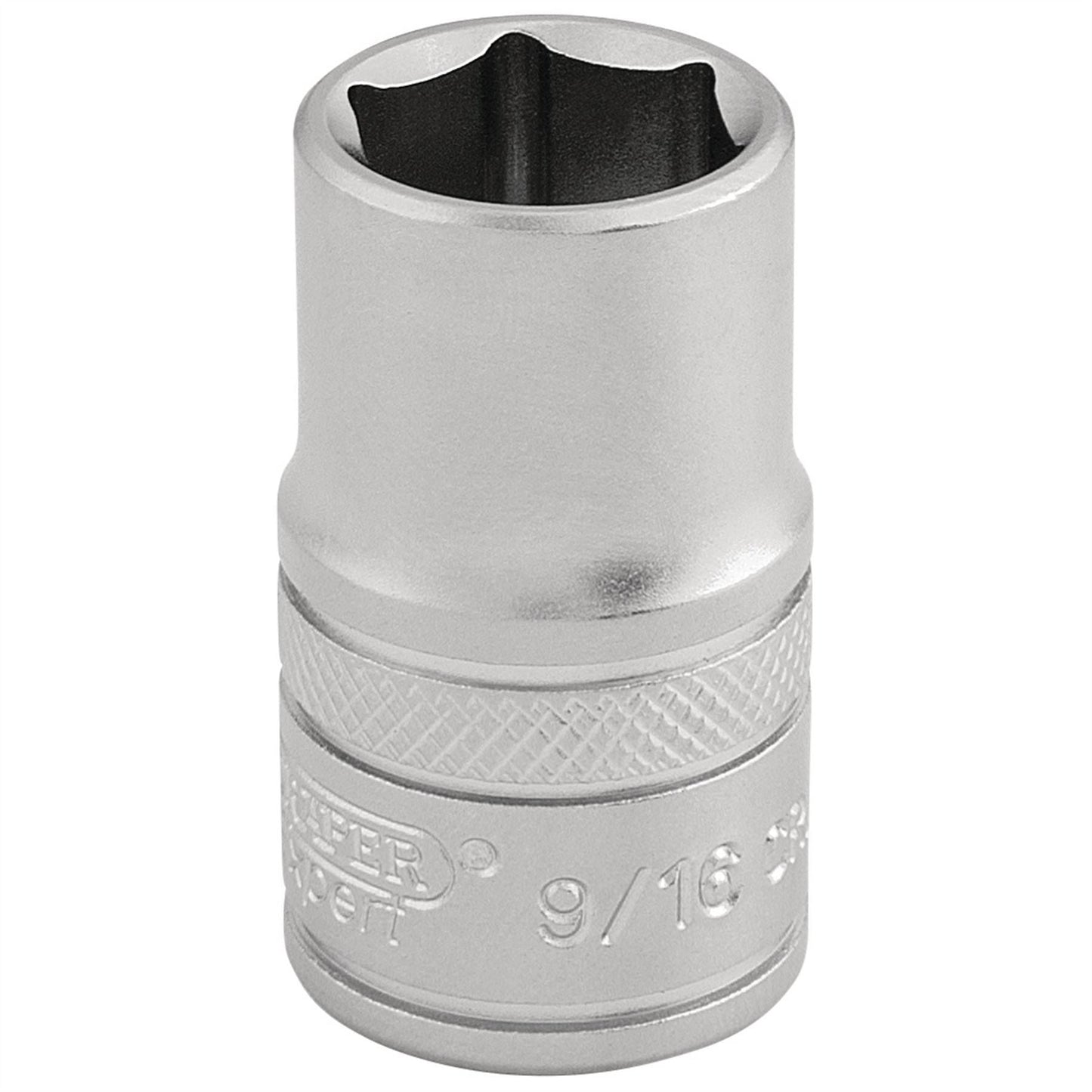 Draper 16627 6 Point Imperial Socket 1/2" Sq. Dr. 9/16" Draper