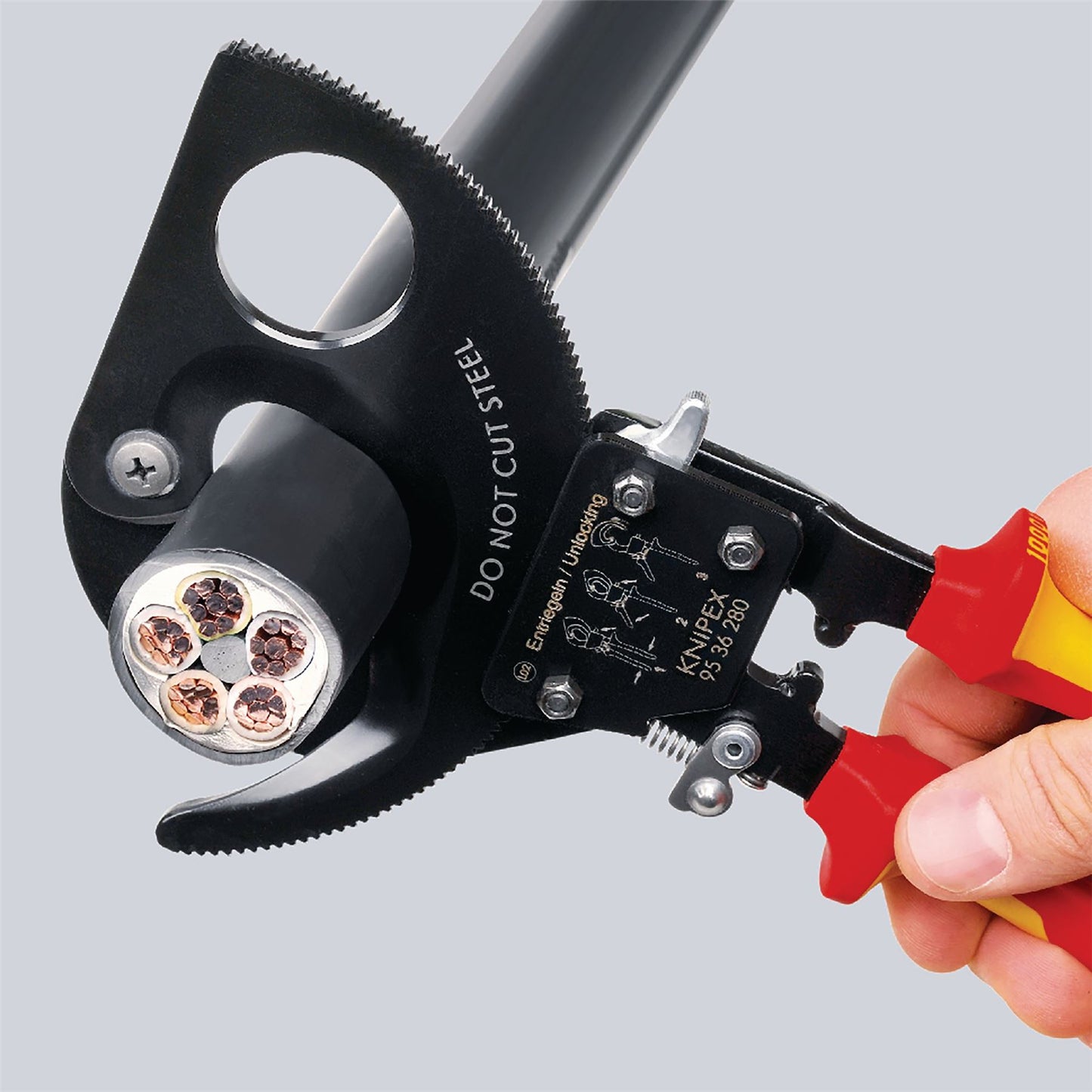 Knipex 57677 95 36 250 VDE Heavy Duty Cable Cutter 250mm Knipex