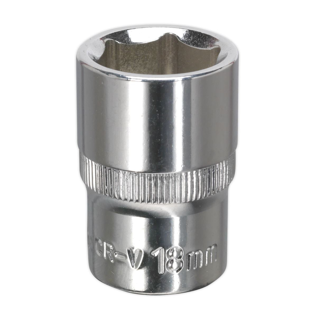 Sealey SP1218 WallDrive® Socket 18mm 1/2"Sq Drive Fully Polished Sealey