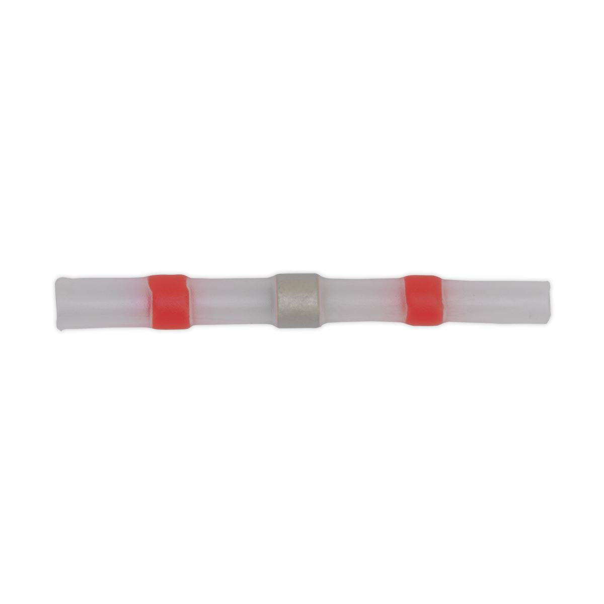 Sealey RTSSB25 Heat Shrink Butt Connector Solder Terminal 22-18 AWG Red Pack of 25 Sealey