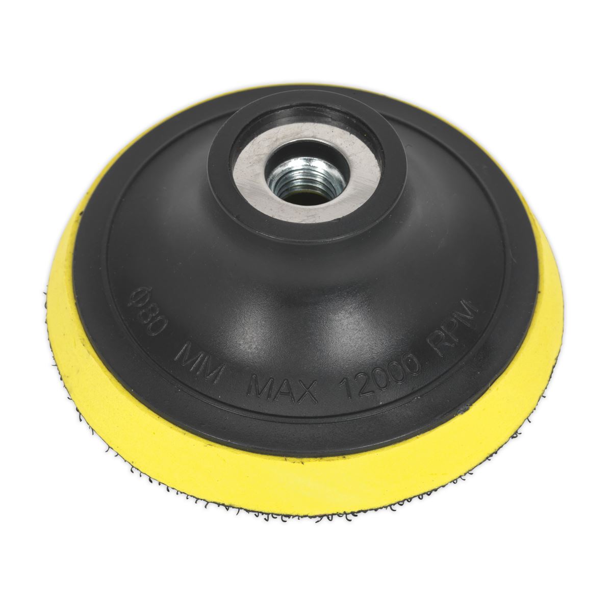 Sealey PTC75VM10 Hook-and-Loop Backing Pad Ø75mm M10 x 1.5mm Sealey