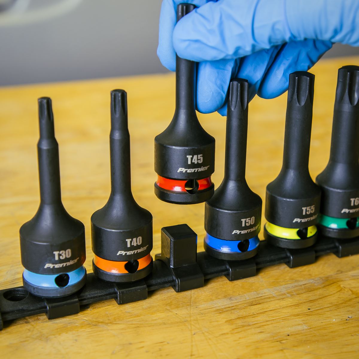 Sealey AK56002 TRX-Star* Impact Socket Bit Set 8pc 1/2"Sq Drive Sealey