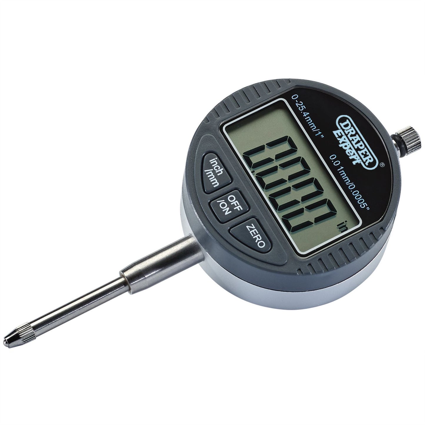 Draper 94255 Dual Reading Digital Dial Test Indicator 0 - 25mm/0 - 1" Draper