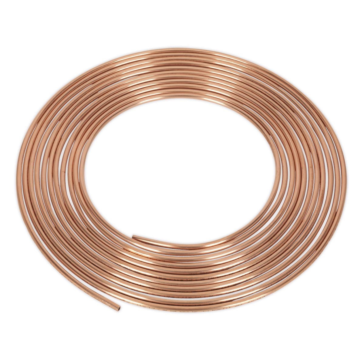 Sealey CBP001 Brake Pipe Copper Tubing 20 Gauge 3/16" x 25ft Sealey
