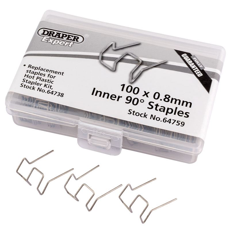 Draper 64759 0.8MM Bent Castle Staples 50 Draper