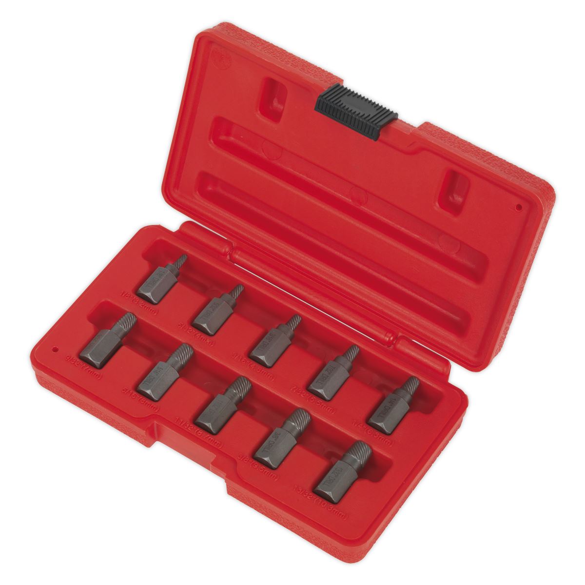 Sealey AK8181 Multi-Spline Screw Extractor Set 10pc Sealey