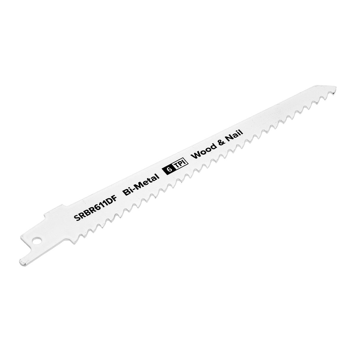 Sealey SRBR611DF Reciprocating Saw Blade Wood & Nail 150mm 6tpi - Pack of 5 Sealey