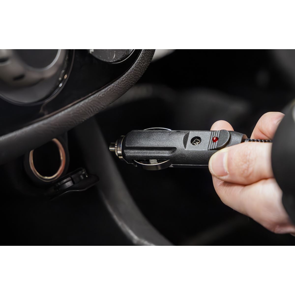 Sealey MAC12D Tyre Inflator with Worklight 12V Sealey